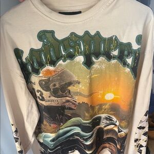 Graphic Long sleeve Tee - Cream